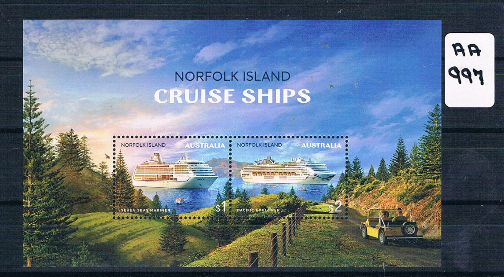 AUSTRALIA/NORFOLK ISL  2018 CRUISE SHIPS 2VAL MINI SHEET MUH  AA997 - Mint Stamps