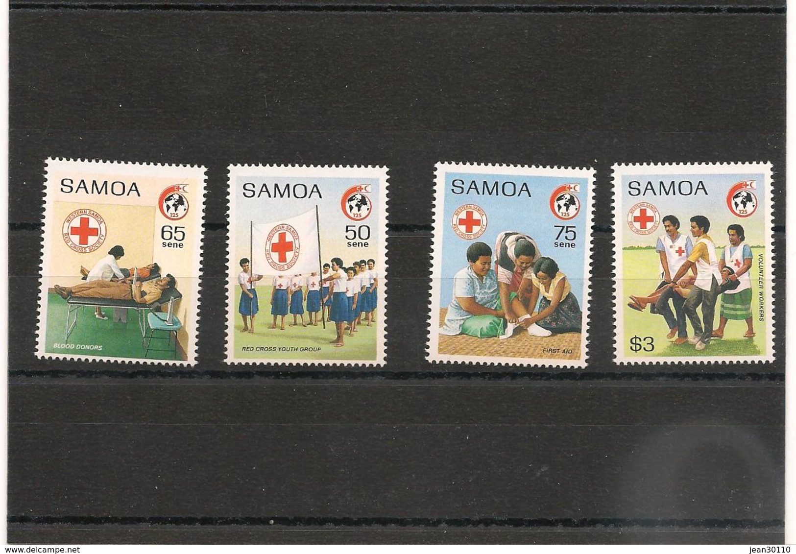 SAMOA    Croix Rouge Année 1989 N°Y/T: 694/697** - Samoa