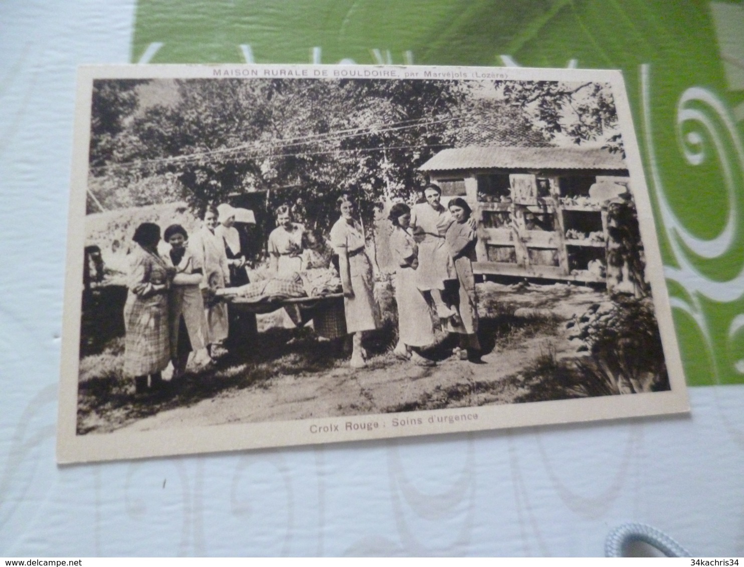 CPA  48 Lozère Marvejols Maison Rurale De Bouldoire Croix Rouge Soins D'urgence TBE - Marvejols