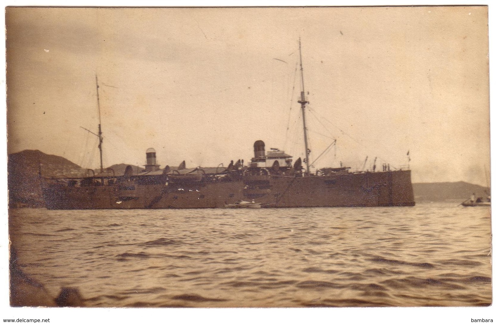 Le Croiseur D'ESTREE En Rade à  WLADIVOSTOK ( Carte  Photo..) - Sous-marins