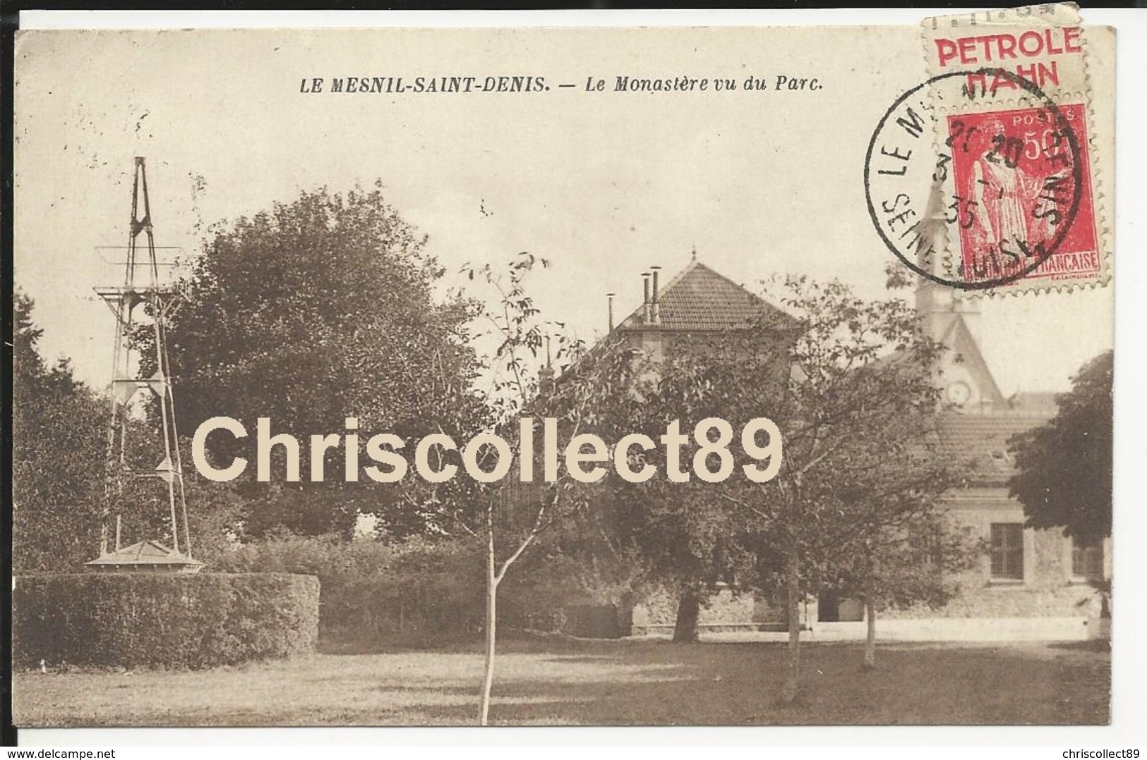 Carte Postale  - Le Mesnil - Saint - Denis - Le Monastère Vu Du Parc - Le Mesnil Saint Denis