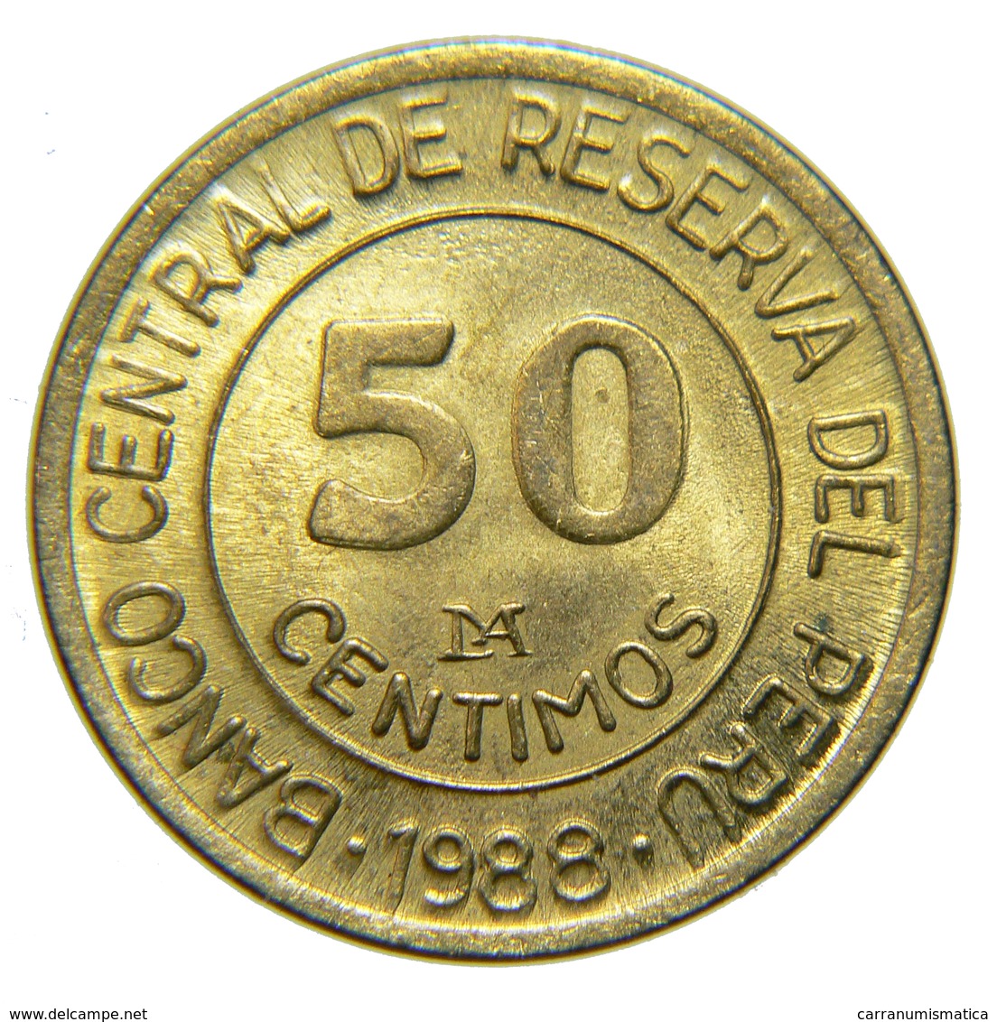 [NC] PERU - 50 CENTIMOS 1988 - Perú