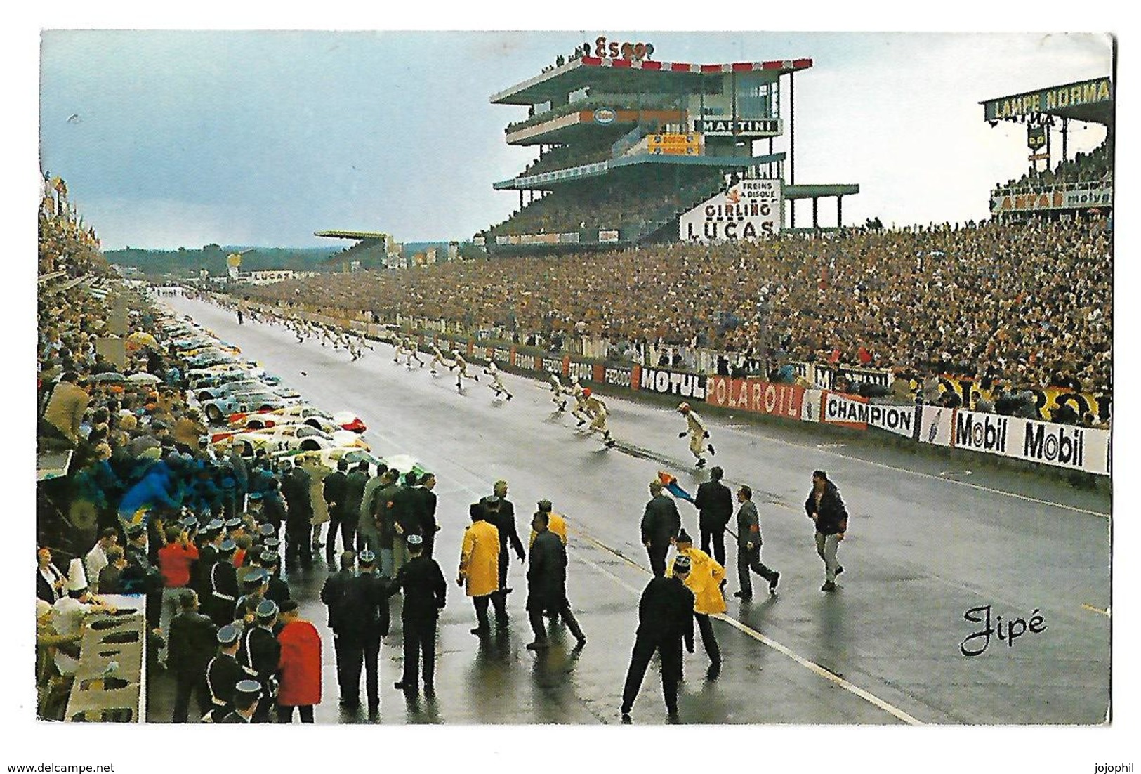 24h Du Mans - Le Départ - Circulé Cachet 24 Heures - 1969- Jipé - Le Mans