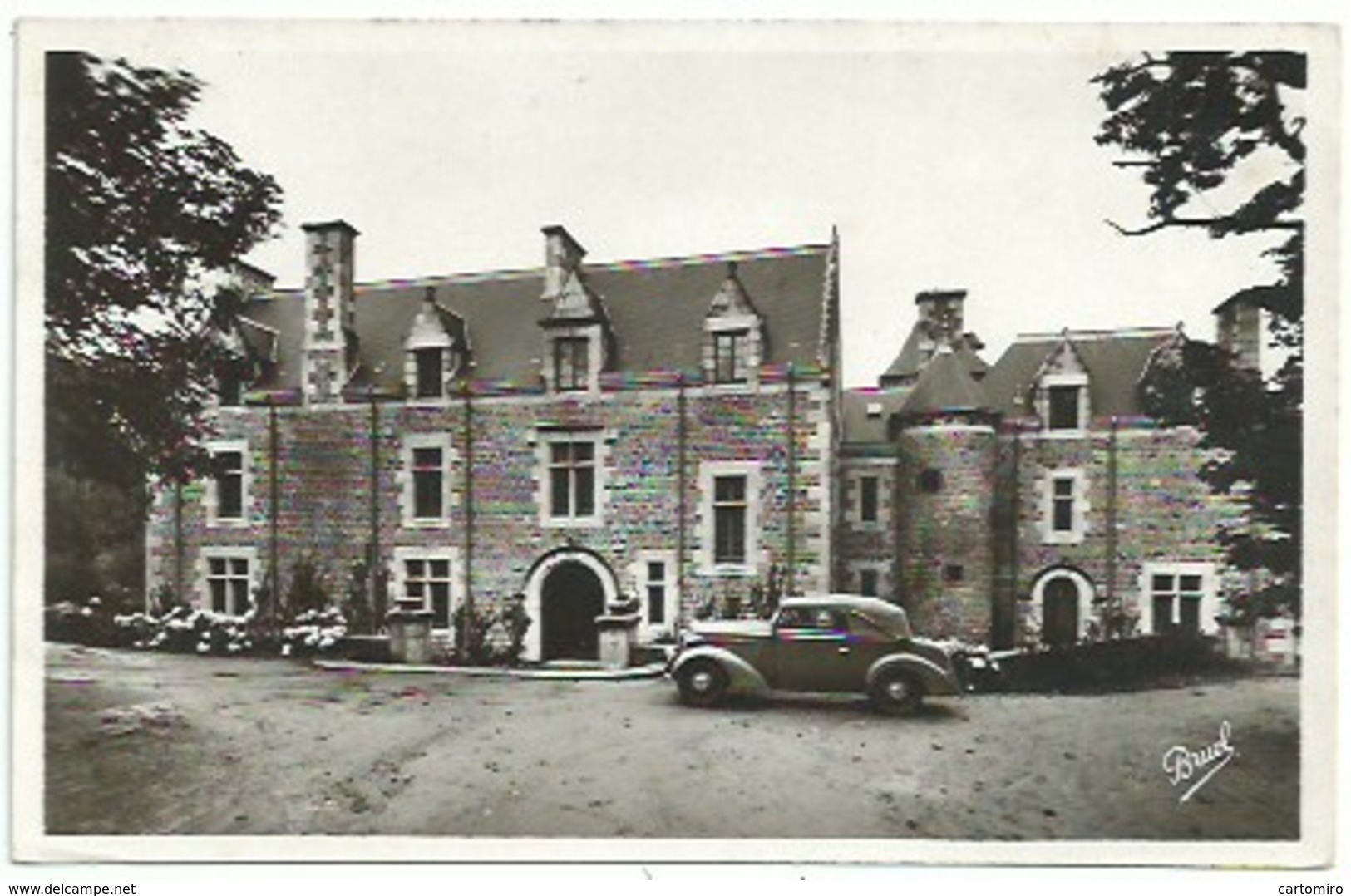 22 Trébeurden - Carte Photo - Manoir De Trovern - Vieille Voiture - Trébeurden