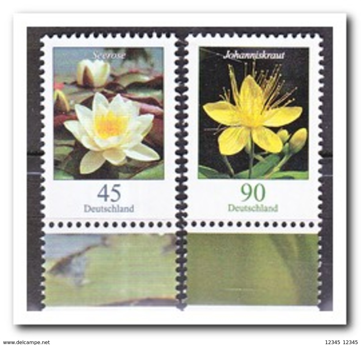 Duitsland 2017, Postfris MNH, MI 3303-04, Flowers - Ongebruikt