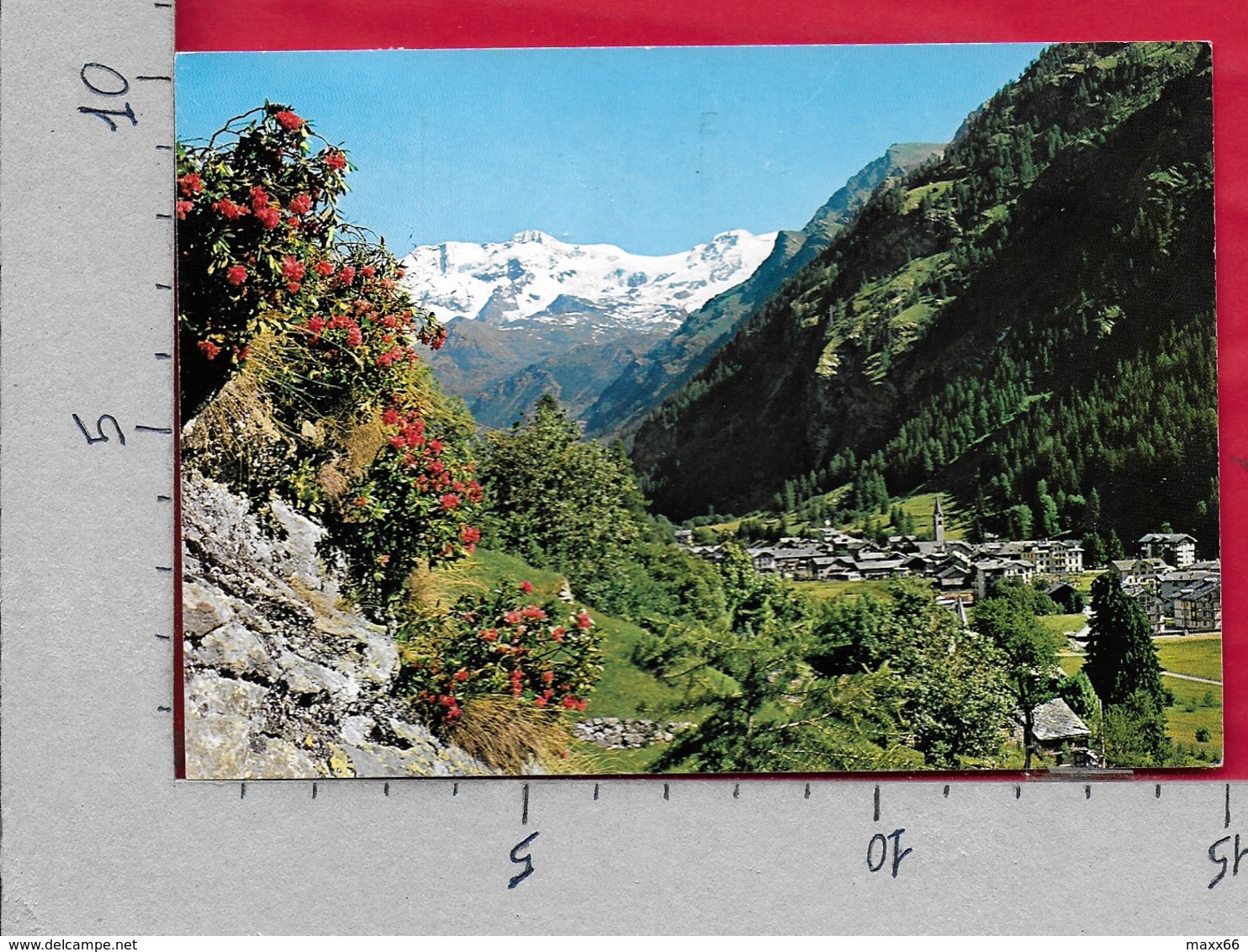 CARTOLINA VG ITALIA - GRESSONEY ST. JEAN - Panorama - 10 X 15 - ANN. 1991 DIRITTI DELL'INFANZIA - Altri & Non Classificati