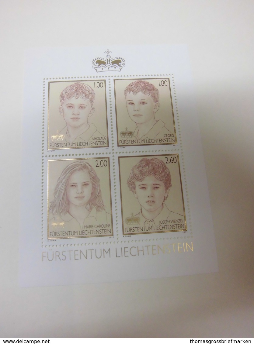 FL Liechtenstein Block 20 Kinder 2011 Postfrisch MNH 1594-1597 - Ungebraucht