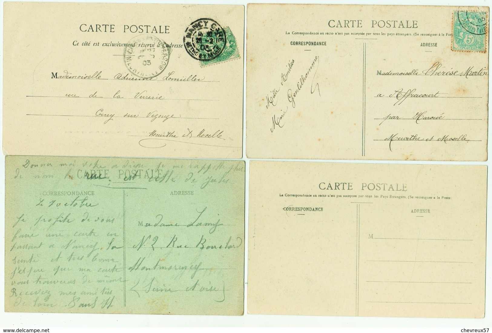 LOT 13 - VILLES ET VILLAGES DE FRANCE - 35 CARTES ANCIENNES - Divers Régions Est principalement