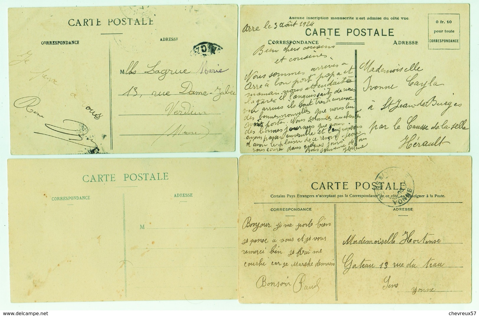 LOT 13 - VILLES ET VILLAGES DE FRANCE - 35 CARTES ANCIENNES - Divers Régions Est principalement