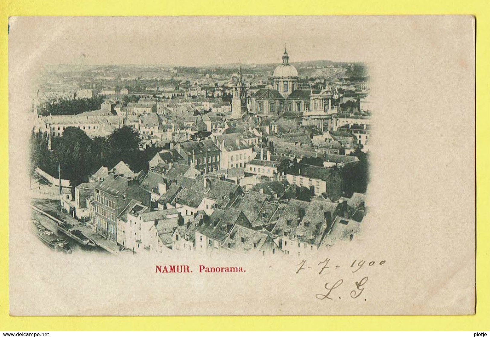 * Namur - Namen (La Wallonie) * (Union Postale Universelle) Panorama, Carte De 1900, Vue Générale, Very Old, TOP - Namur