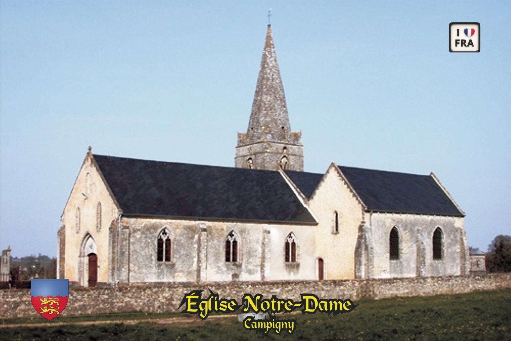 Carte Postale, églises, Churches In France (Calvados), Campigny, Église Notre-Dame (3) - Eglises Et Cathédrales