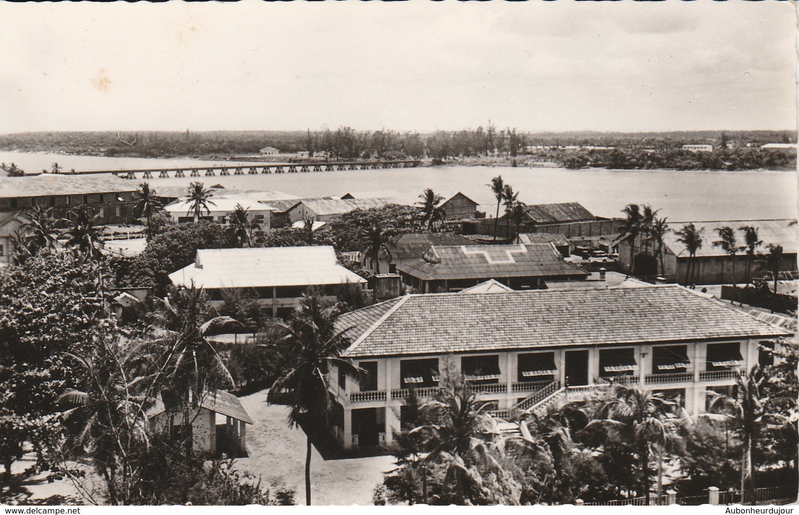 Dahomey COTONOU La Lagune Et Le Pont De La Route De Porto-Novo 998J - Dahomey