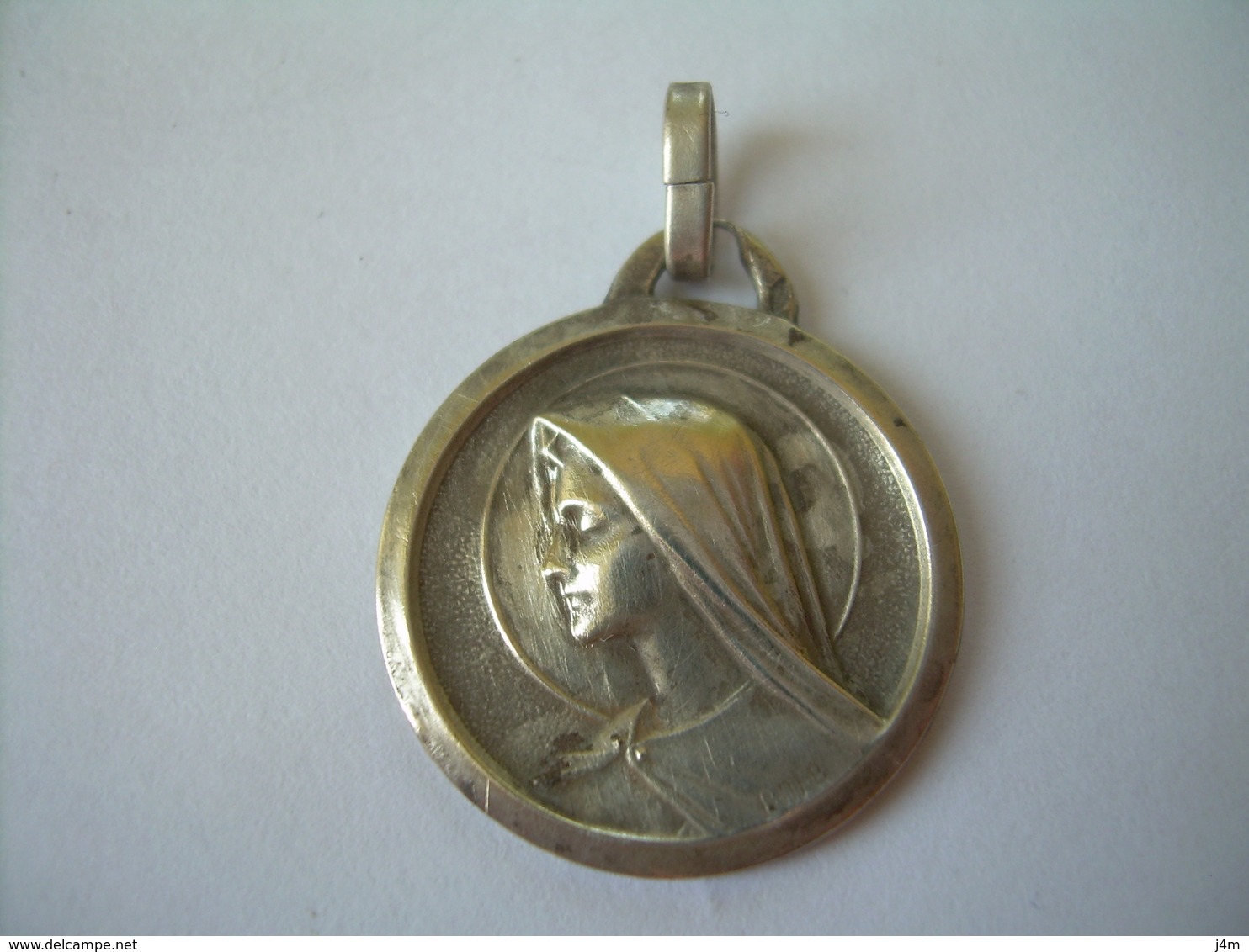 MEDAILLE RELIGIEUSE En ARGENT...VIERGE MARIE / " Regardez L'Etoile Invoquez Marie" Saint Bernard...2 Scans - Godsdienst & Esoterisme