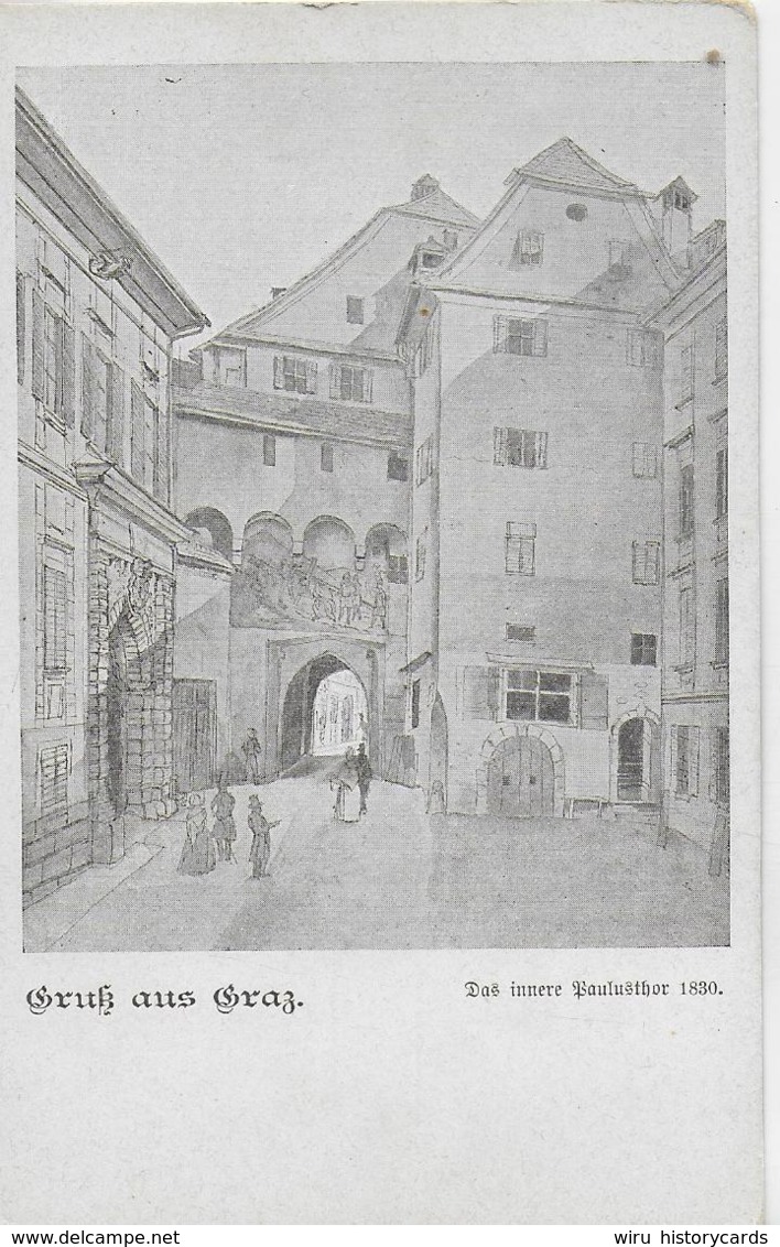 AK 0055  Graz - Das Innere Paulusthor ( 1830 ) / Verlag Moser Ca. Um 1910 - Graz