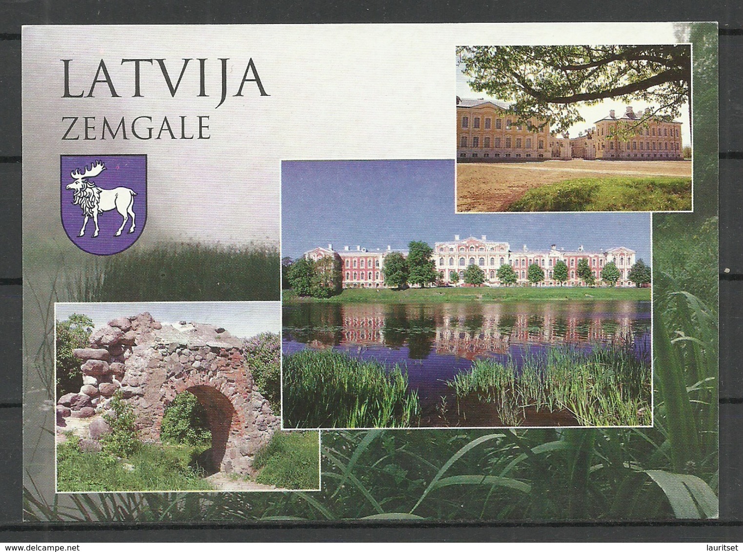 LATVIA Post Card Zemgale Jelgave Rundale Etc Palaces - Lettonie