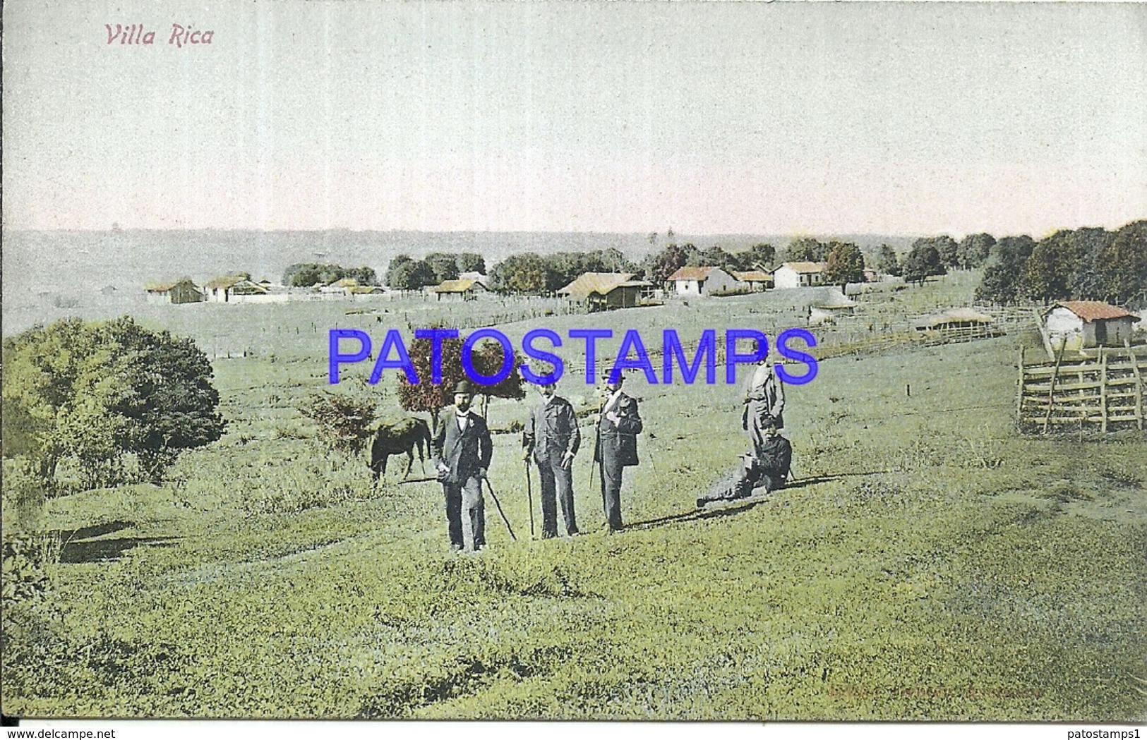 101608 PARAGUAY VILLA RICA VISTA PARCIAL POSTAL POSTCARD - Paraguay