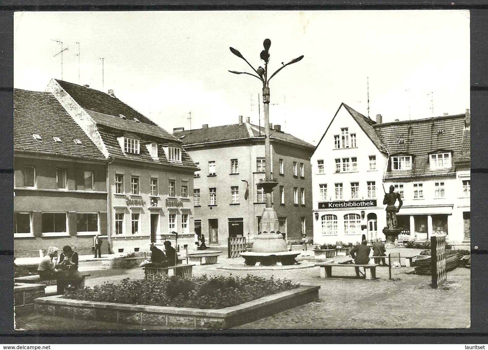 Deutschland DDR 1981 PERLEBERG Grosser Markt , Gesendet 1990 - Perleberg