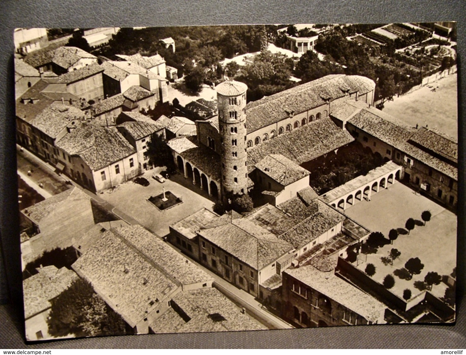 (FG.I48) RAVENNA - SANT'APOLLINARE NUOVO E PALAZZO DI TEODORICO - VEDUTA AEREA (viaggiata 1956) - Ravenna