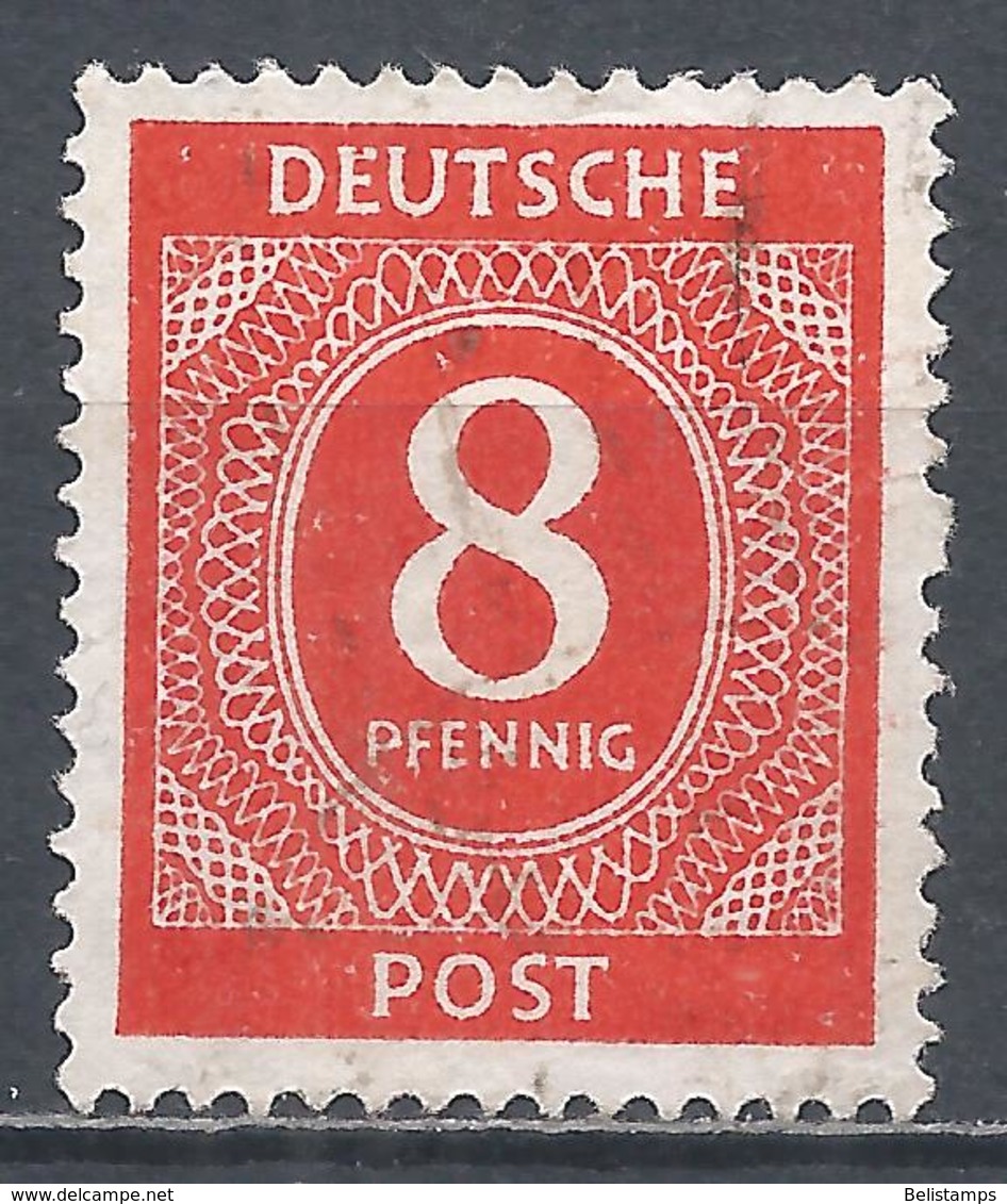 Germany 1946. Scott #536 (U) Numeral Of Value * - Oblitérés