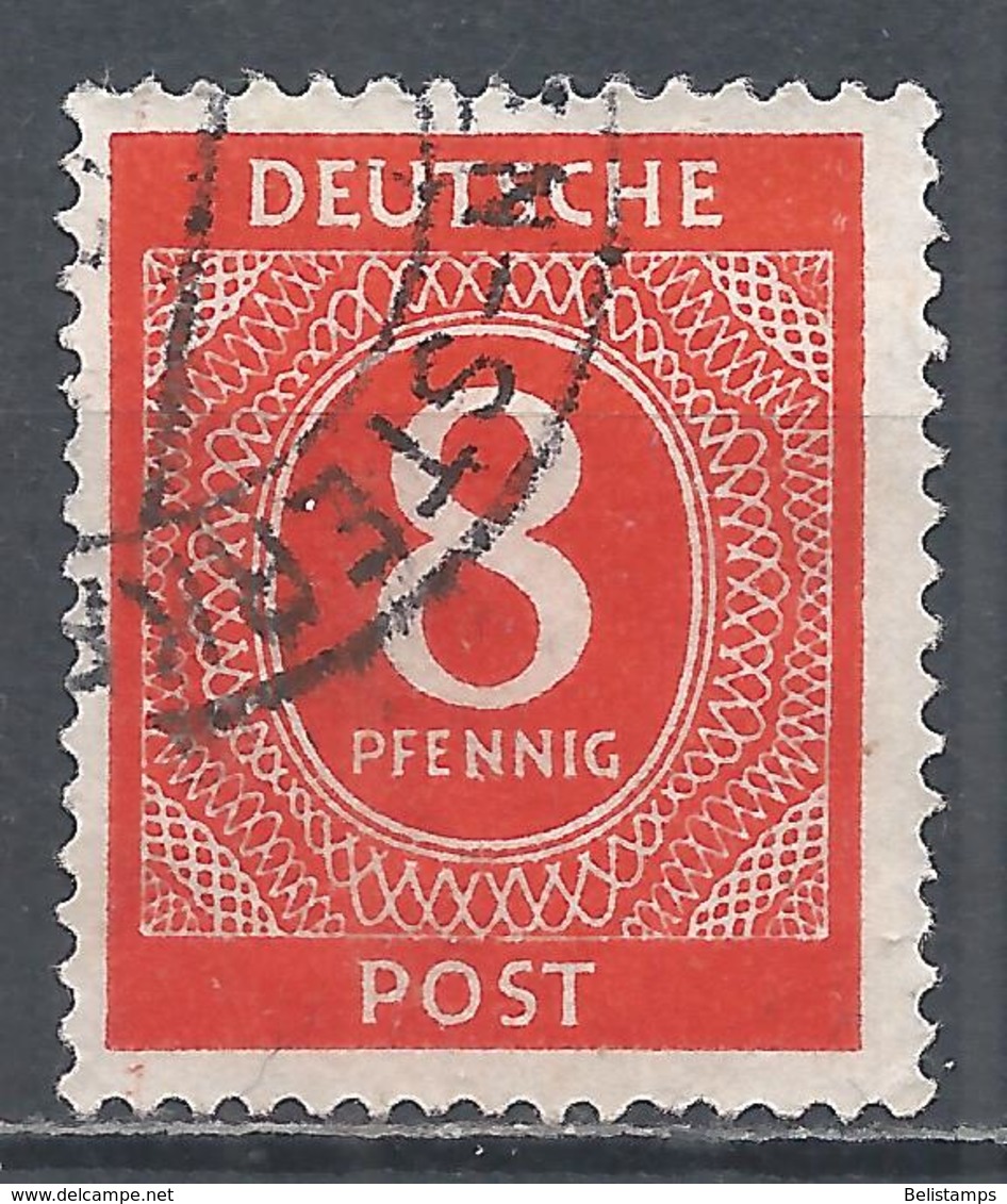Germany 1946. Scott #536 (U) Numeral Of Value - Oblitérés