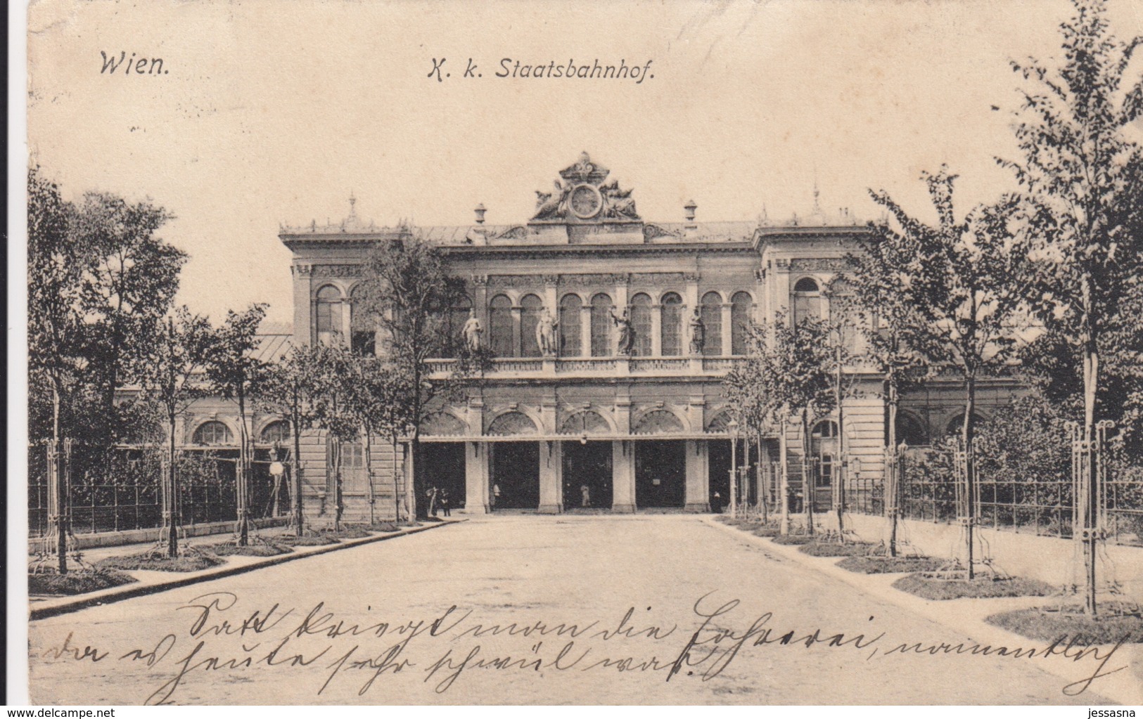 AK - Wien - K.k. STAATSBAHNHOF (Ostbahnhof) Am Ghegaplatz 1911 - Altri & Non Classificati