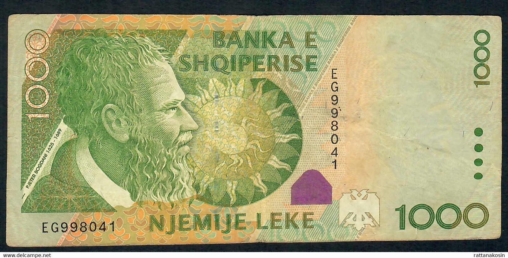 ALBANIA P69 1000 LEKE 2001 # EG       VF NO P.h. - Albania