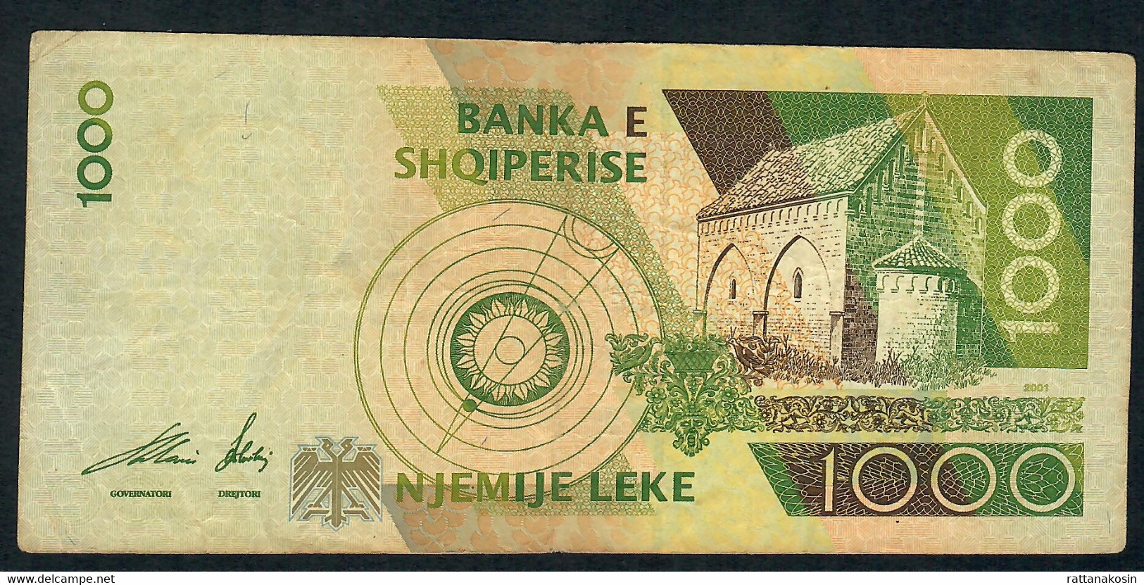 ALBANIA P69 1000 LEKE 2001 # EG       VF NO P.h. - Albania