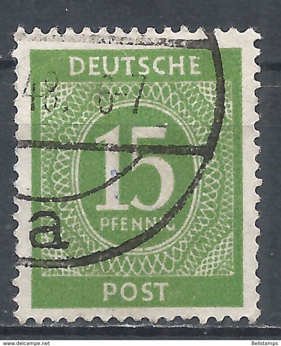 Germany 1946. Scott #541 (U) Numeral Of Value * - Oblitérés