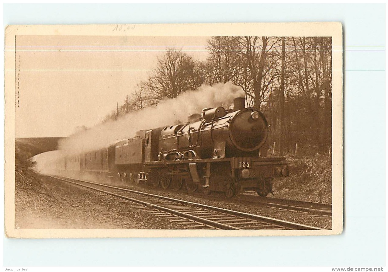 Chemin De Fer Du Nord - Trains Rapides - Paris Bruxelles, Paris Liège - 2 Scans - Trains