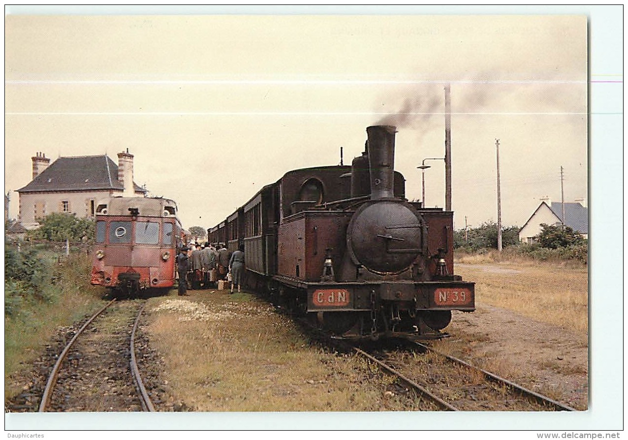 Chemins De Fer Régionaux Et Urbains N° 32 - Chemins De Fer Des Côtes Du Nord - Gare PORDIC 1956 - TTBE - CPM - 2 Scans - Trains