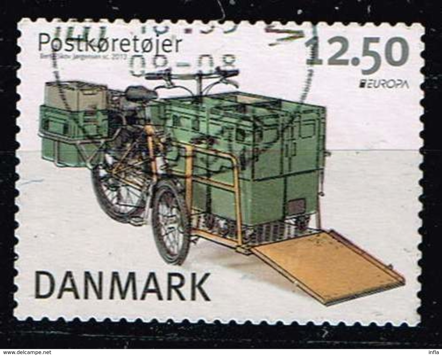 Dänemark 2013, Michel# 1738 O     Europa (C.E.P.T.) 2013 - Postal Vehicles - Usati