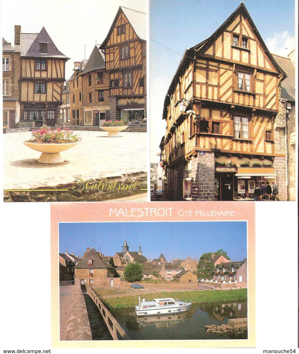 LOT DE 7 CPSM DE MALESTROIT - Malestroit