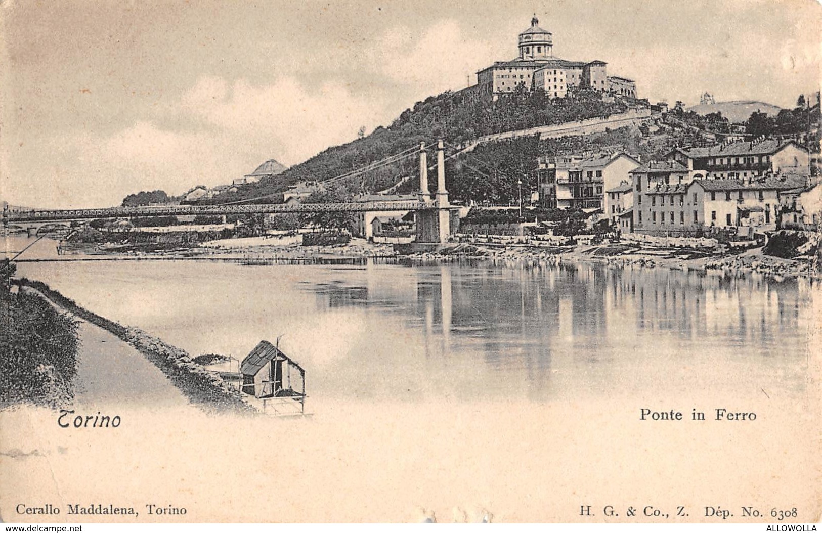 1521 "TORINO - PONTE DI FERRO" CART. POST. ORIG. NON SPED. - Brücken