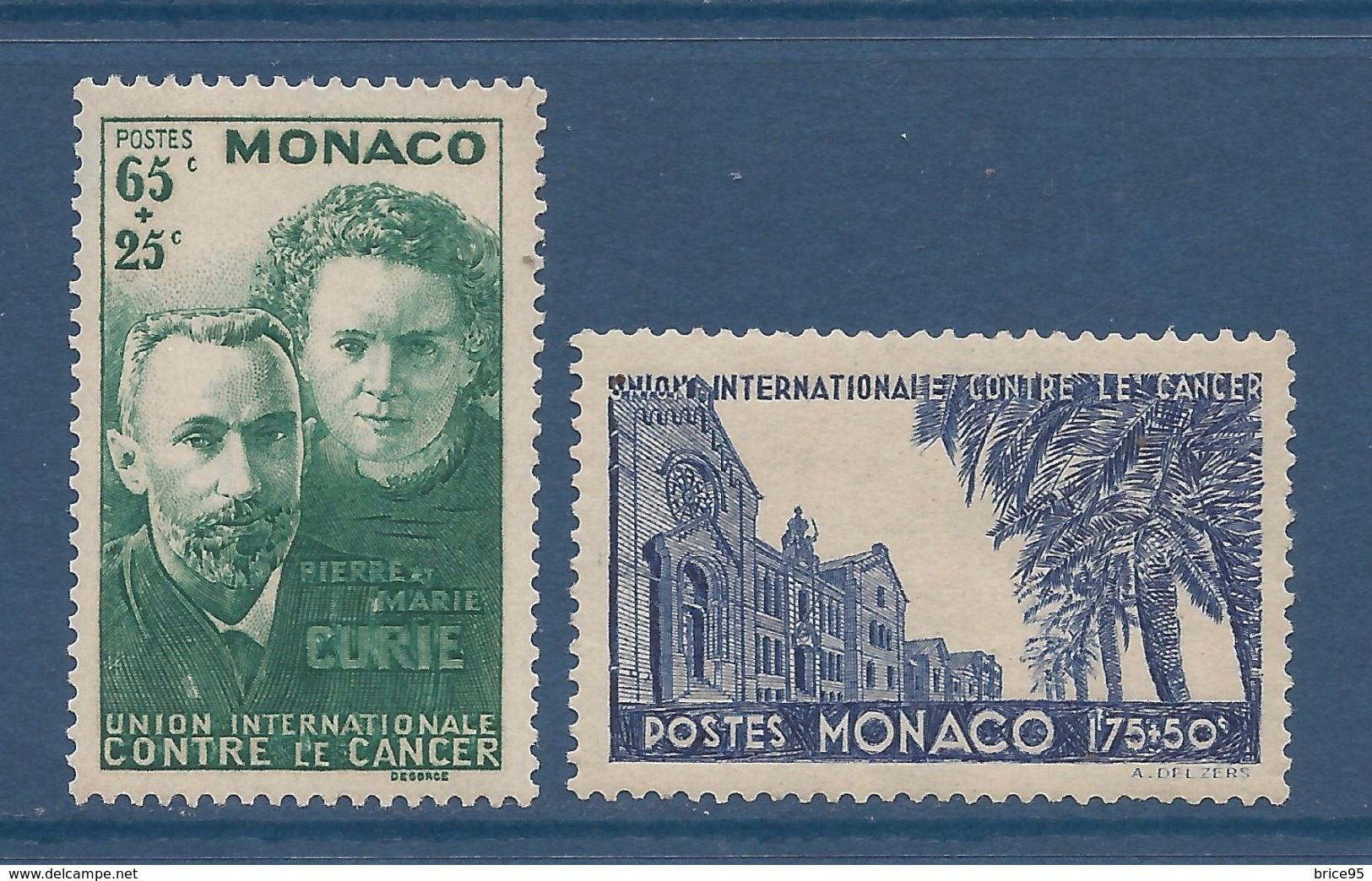 Monaco - YT N° 167 Et 168 - Neuf Avec Charnière - 1938 - Nuovi