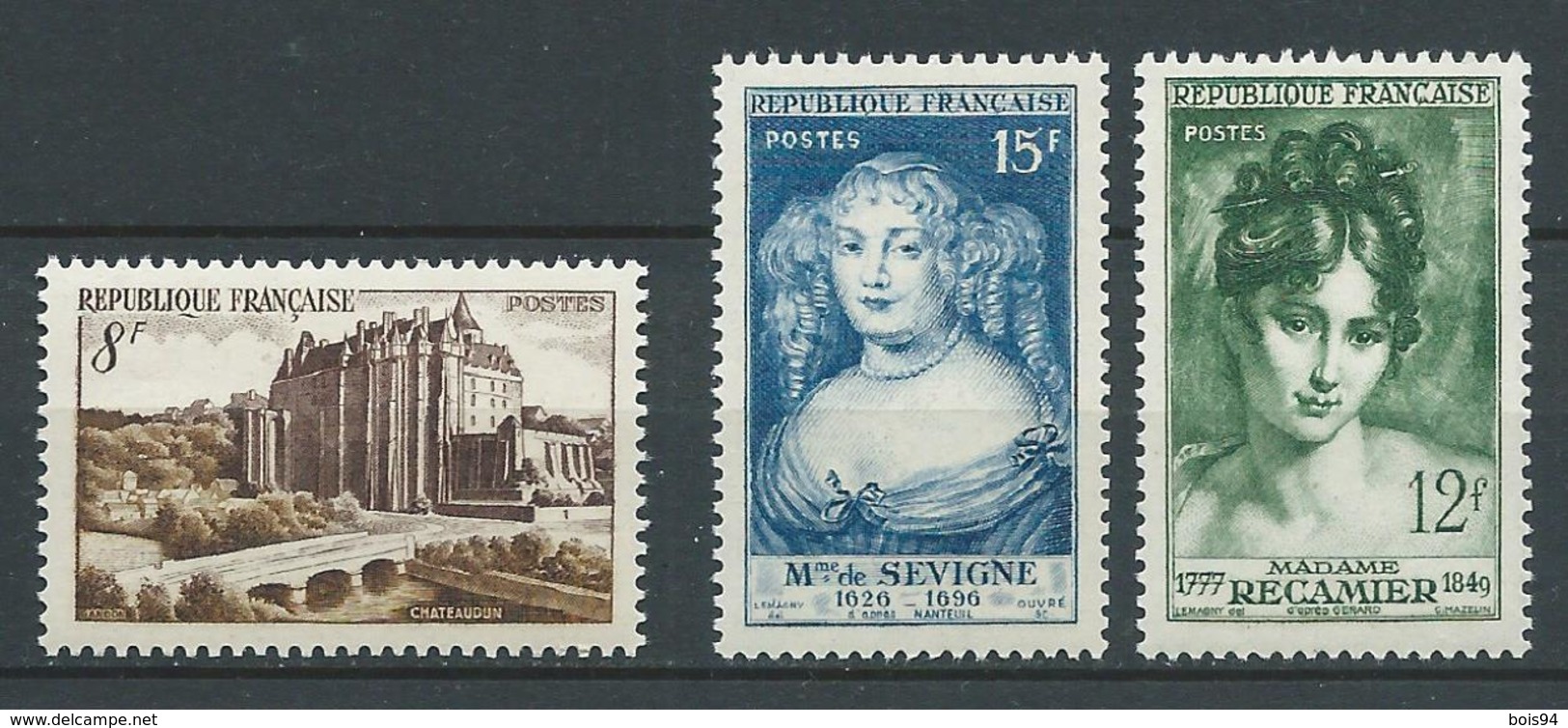 FRANCE 1950 . N°s 873 , 874 Et 875 . Neufs **  (MNH) - Unused Stamps