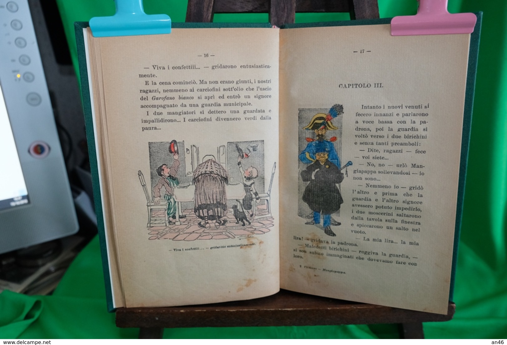 LIBRO-Augusto Piccioni " MANGIAPAPPA E ZUCCATONDA " Ill.Attilio Mussino- G.B.Paravia-Anno 1927-Pagine91-Completo- - Old Books