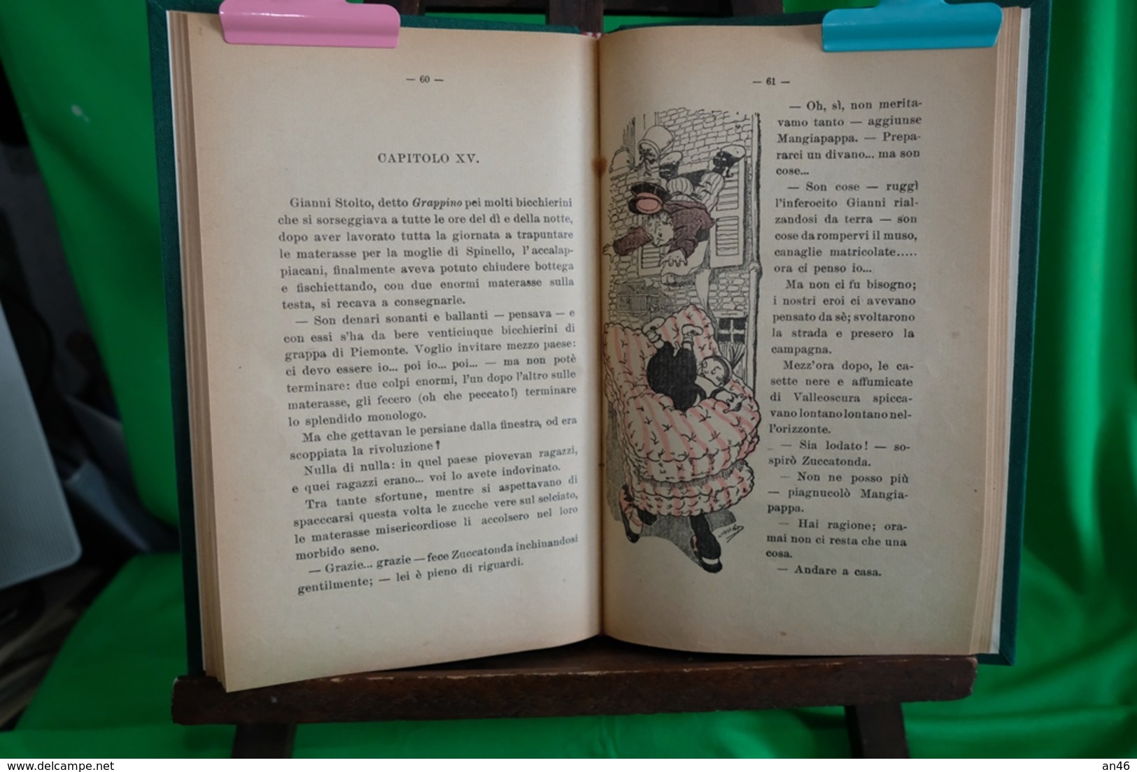 LIBRO-Augusto Piccioni " MANGIAPAPPA E ZUCCATONDA " Ill.Attilio Mussino- G.B.Paravia-Anno 1927-Pagine91-Completo- - Old Books