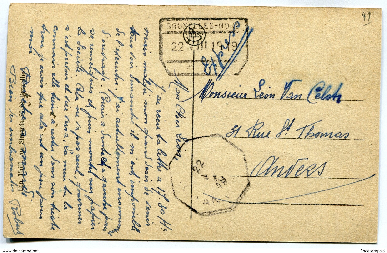 CPA - Carte Postale - Belgique - Bruxelles - Le Pavillon Chinois - 1919 (SV5965) - Monuments, édifices