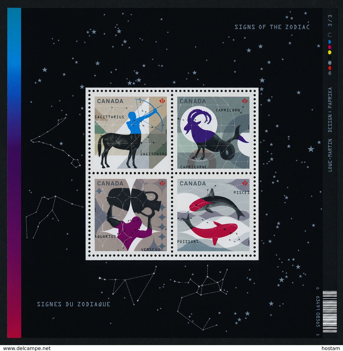 CANADA 2013, # 2447,  SIGNS Of ZODIAC   SS MNH - Blocks & Sheetlets