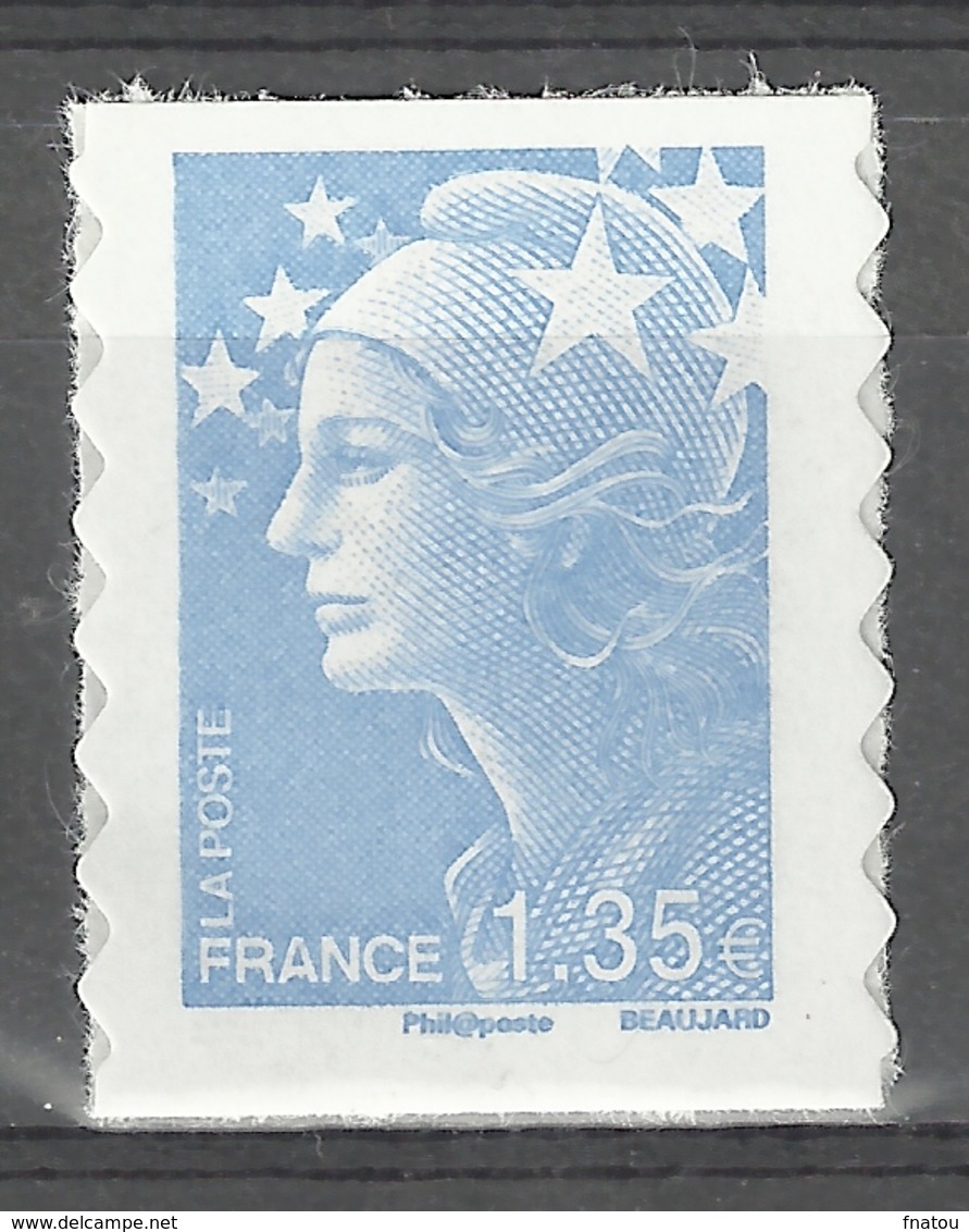France, "Marianne De Beaujard", 1.35€, 2010, MNH VF Self-adhesive Stamp - Unused Stamps
