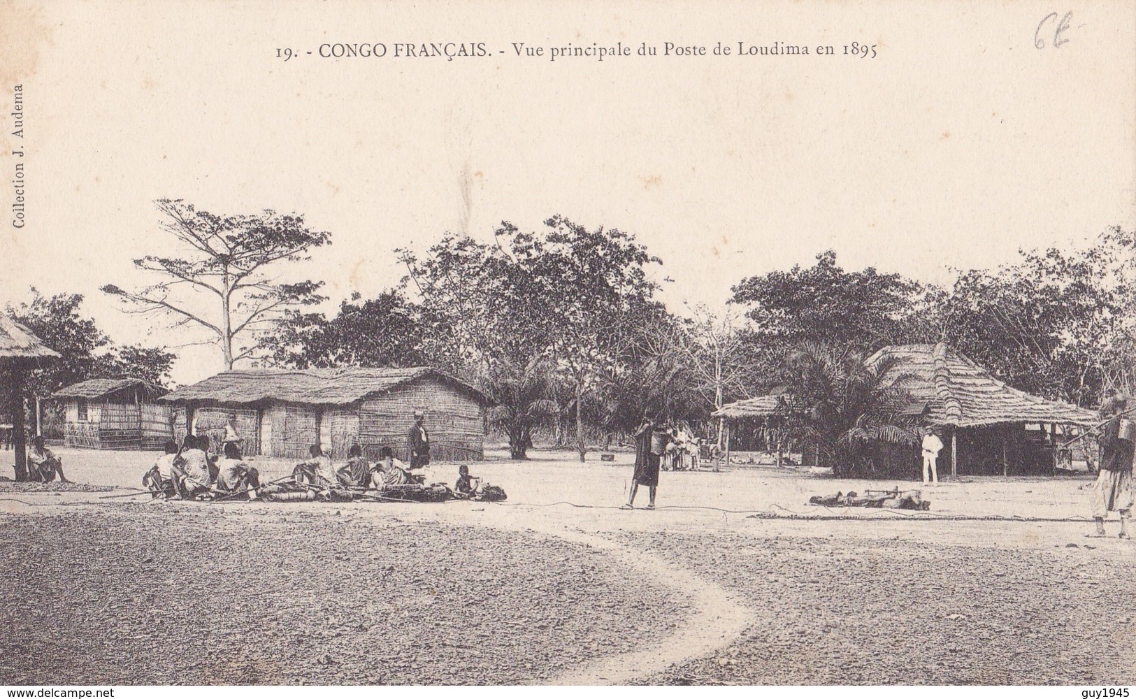 CONGO  FRANCAIS  Vue Principaledu Poste De LOUDIMA En 1885 - Congo Français