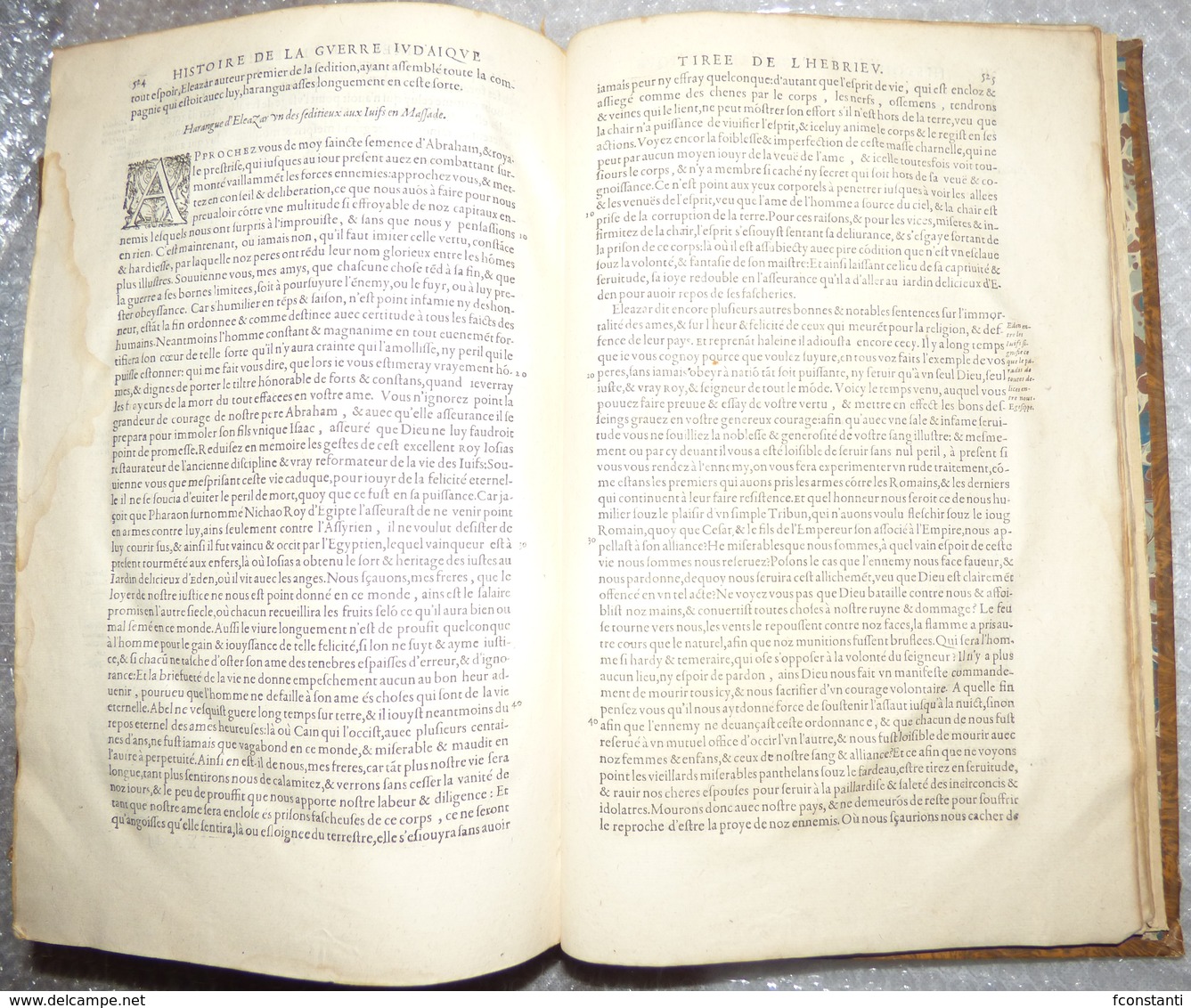 GILBERT GENEBRARD HISTOIRE DE FLAVIUS JOSEPHE SACRIFICATEUR HEBREUX 1609