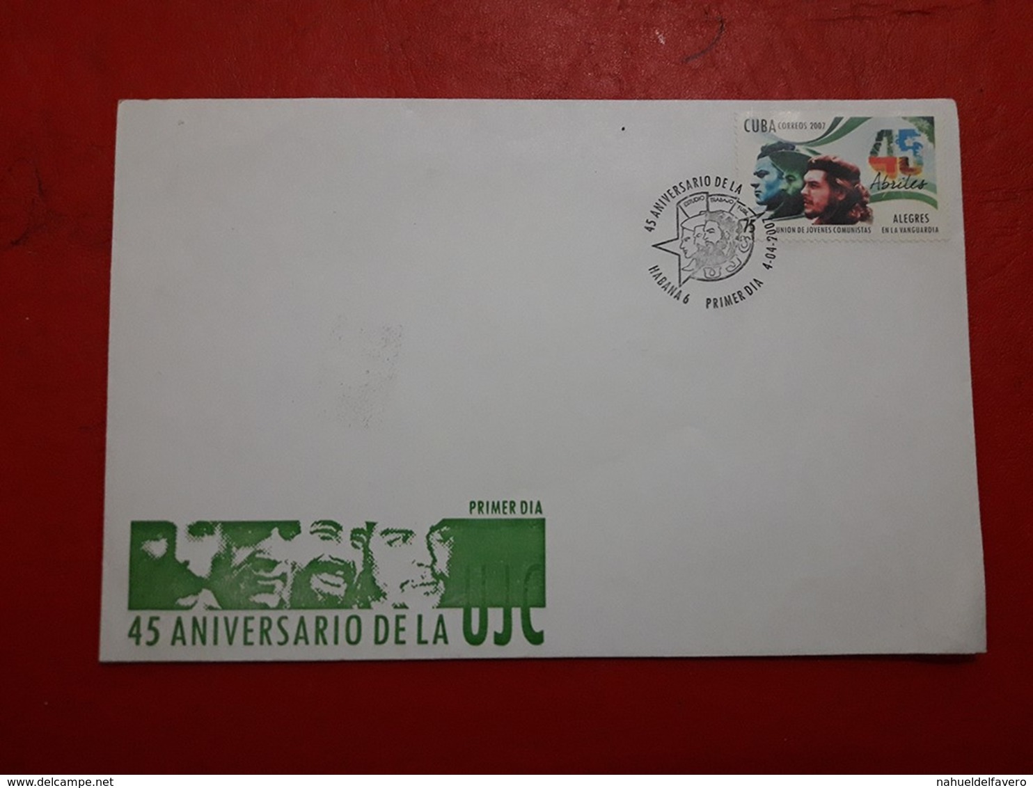 La Cuba FDC 45 Ans De L'union De Jeunes Communistes - FDC