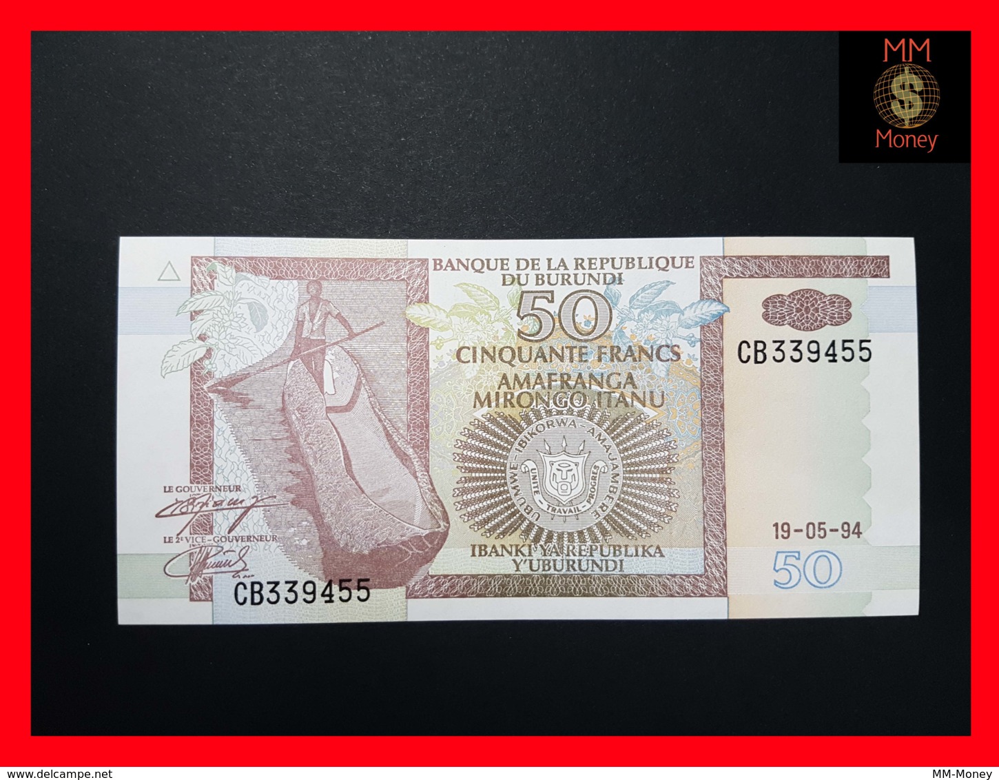 BURUNDI 50 Francs 19.5.1994  P. 36 A  UNC - Burundi