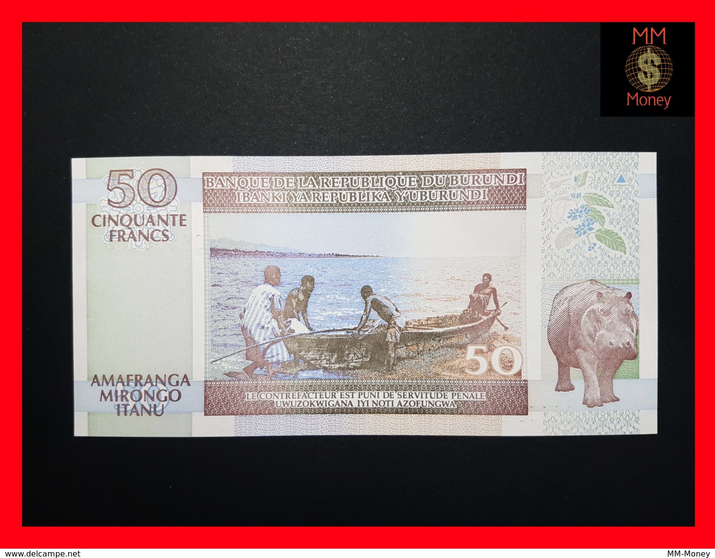 BURUNDI 50 Francs 19.5.1994  P. 36 A  UNC - Burundi