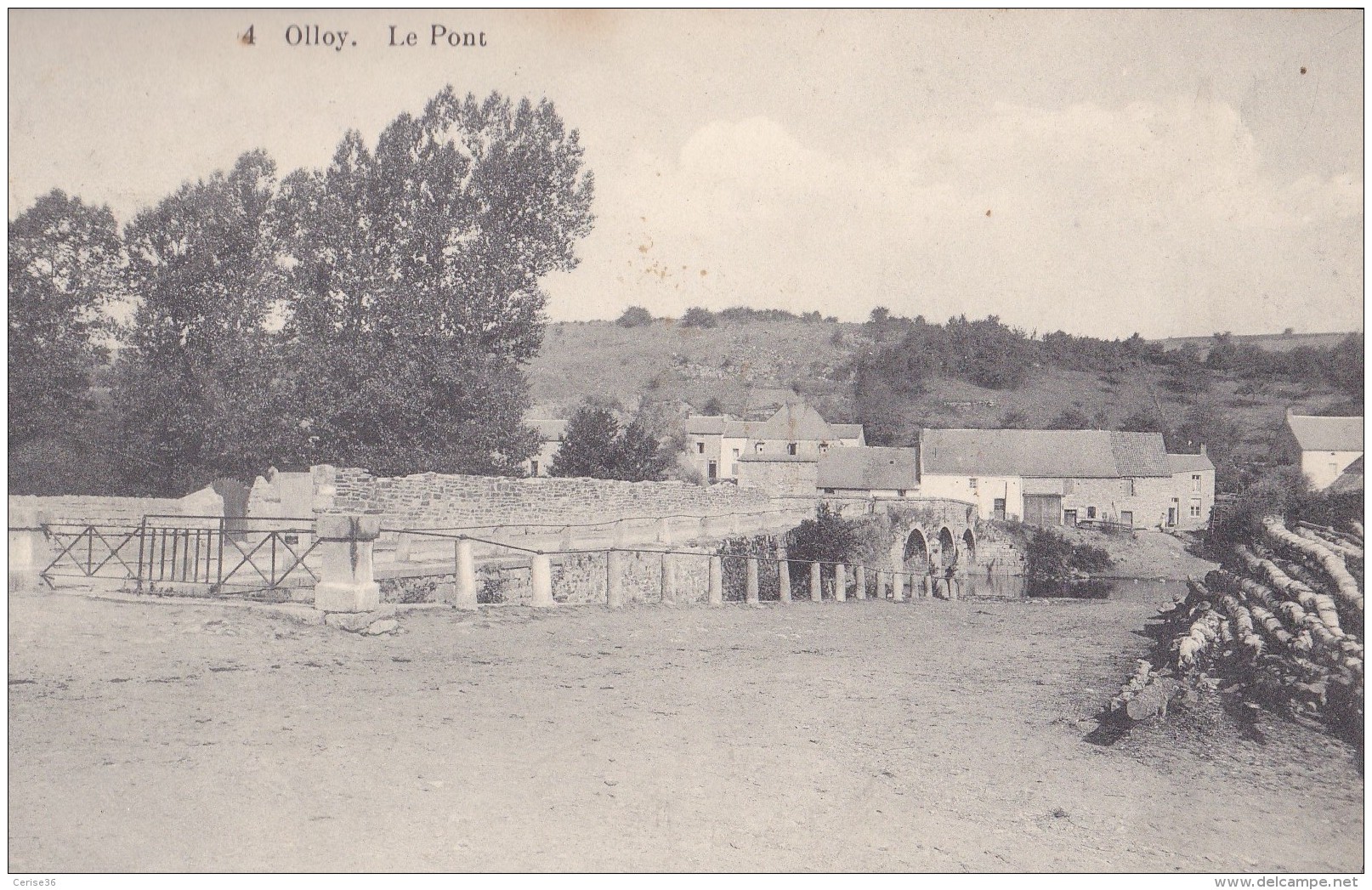 Olloy Le Pont Circulée En 1911 - Couvin