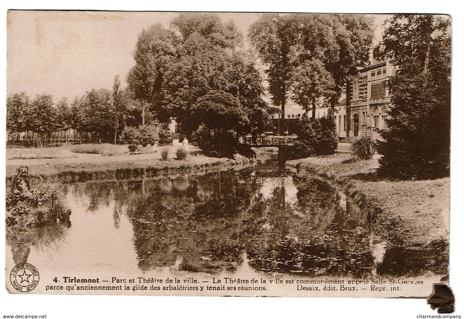 Tirlemont / Tienen - Parc Et Théâtre De La Ville Salle St-Gerges - Edit. Desaix - 2 Scans - Tienen