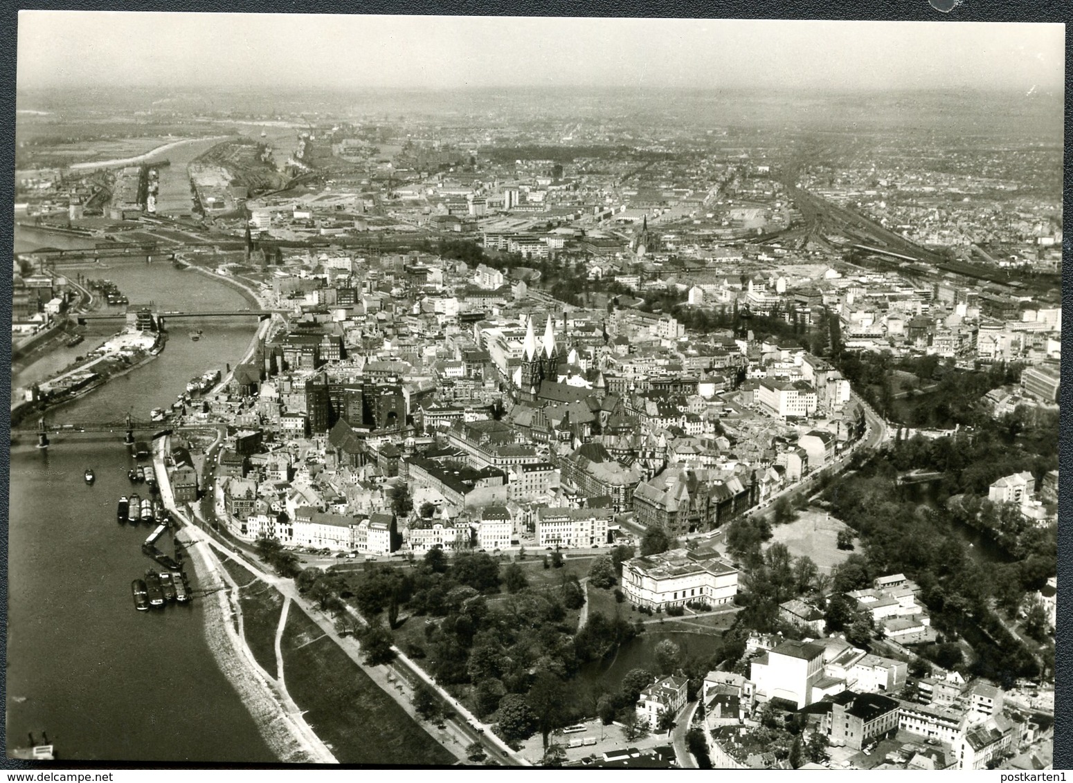 Bund PP8 B2/001 LUFTAUFNAHME BREMEN 1956  NGK 12,00€ - Privatpostkarten - Ungebraucht