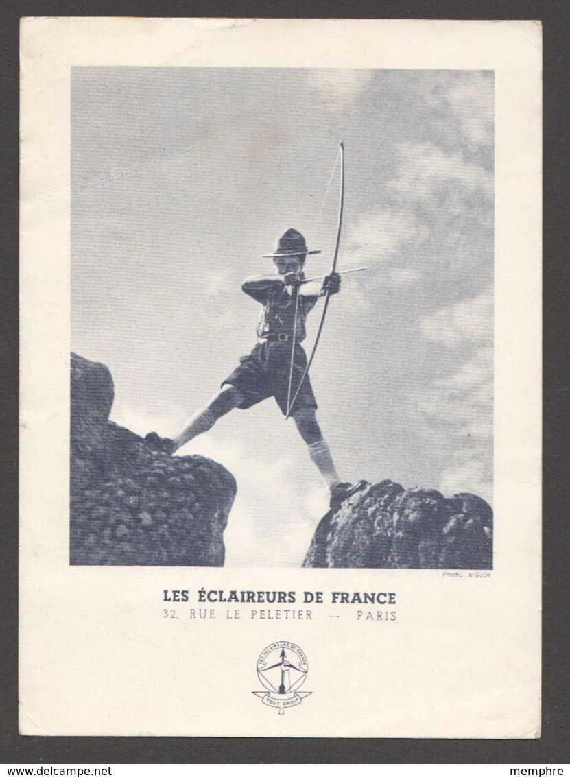 Carte-postale TYpe Eclaireurs De France 1939 Pour Les USA  Yv 15 - Standard Postcards & Stamped On Demand (before 1995)