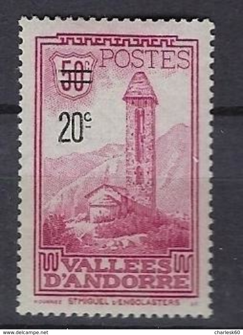 Andorre 1935 Y&T N°46 Neuf Sans Charnière - Neufs